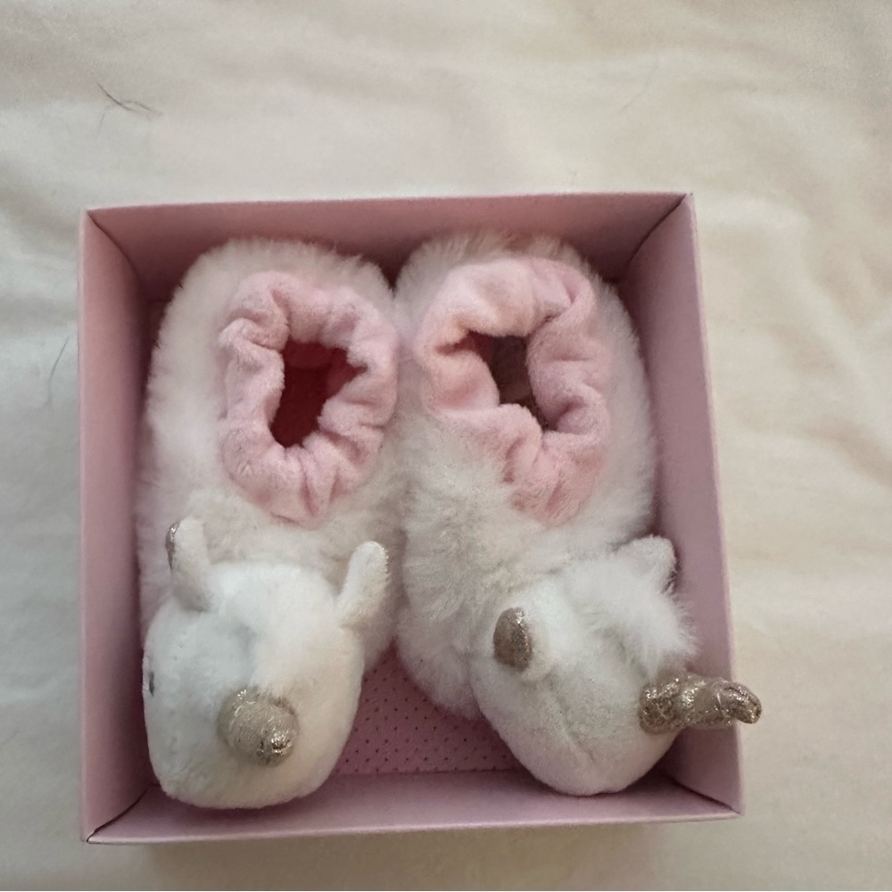 Unicorn slippers - brand new never used
